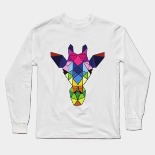 Geometric design Giraffe Long Sleeve T-Shirt